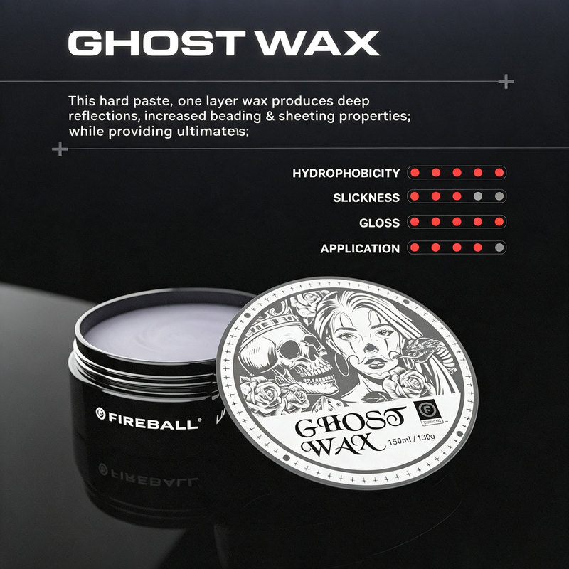 Fireball Ghosts Wax Fireball Ghosts Wax Handmade Car Wax Hydrophobic Polishing Deep Gloss Solid Wax
