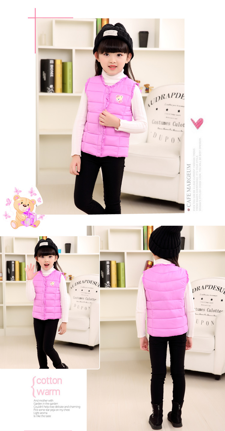Gilet fille en polyester - Ref 2071147 Image 11