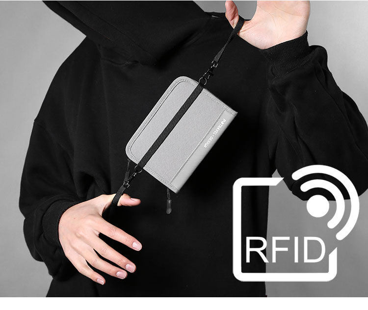 Визитница 证件收纳包便携随身多功能护照包旅行防水防盗挂脖斜跨出国随身包 Potravel. design