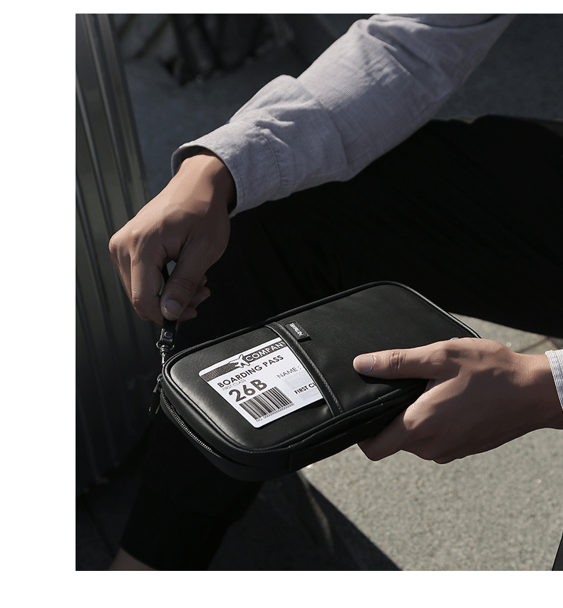 Визитница 出国旅行防水证件收纳包机票夹随身便携rfid防盗多功能卡包护照包 Potravel. design