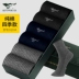Bảy con sói vớ nam cotton cotton vớ bốn mùa thể thao thủy triều vớ vớ vớ vớ 100% cotton vớ nam - Vớ bông Vớ bông
