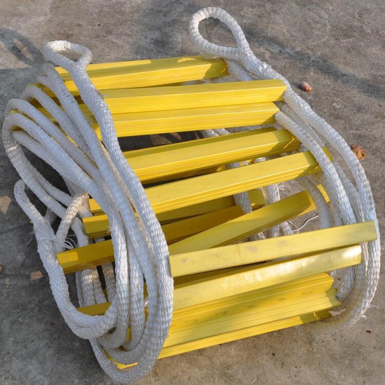 Nylon covered steel wire rope soft ladder Nylon rope soft ladder climb ladder for life saving soft ladder 5 10 20 30 40 m
