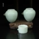 Năm mới Bird Lồng Phụ kiện Chim Cung cấp gốm Celadon Đồ ăn cho chim Lon Thrush Bird Can Chicken Heart Cup Bird Cup Bird Food Bird - Chim & Chăm sóc chim Supplies