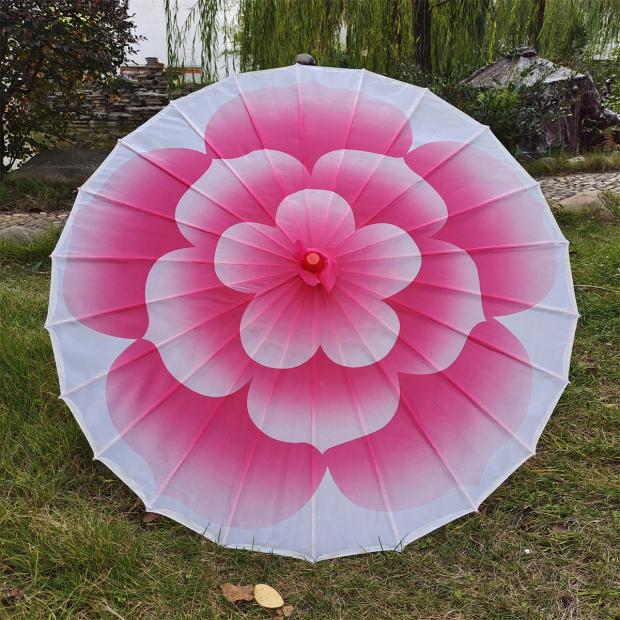 Water Ink China Jasmine Flower Opening Oriental Song And Dance Company Edition Painting Umbrella Dance Umbrella Painting Umbrella Hand Umbrella Performance Props