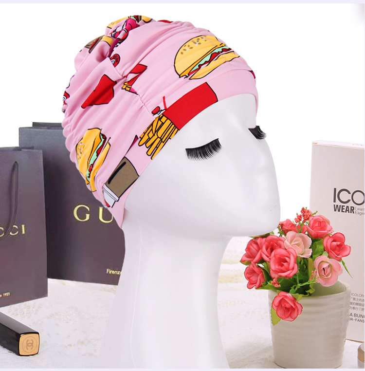 Bạn bơi mũ lưỡi trai dài thời trang Hàn Quốc dễ thương mũ bơi bằng vải unisex dành cho người lớn tăng cường bảo vệ tai bơi mũ 	mũ chụp đầu khi bơi