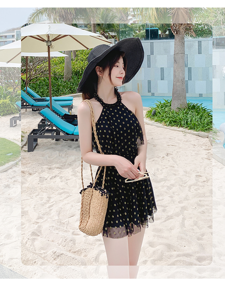 Áo tắm nữ giảm béo bụng 2019 mới gợi cảm của Hàn Quốc váy gió một mảnh bảo thủ tập hợp đồ bơi cỡ lớn - Bộ đồ bơi One Piece đồ bơi liền thân dài tay