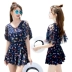 Bạn mặc đồ bơi nữ một mảnh kiểu váy bụng giảm béo bảo thủ ngực nhỏ tụ tập áo tắm gợi cảm tắm nước nóng mùa xuân Hàn Quốc - Bộ đồ bơi One Piece