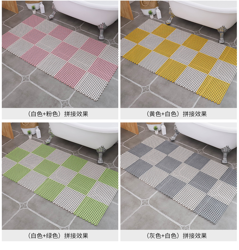Mat phòng tắm mat rỗng phòng tắm mat phòng tắm lớn tắm vòi hoa sen khâu nước đệm mat thảm xốp dày 5cm