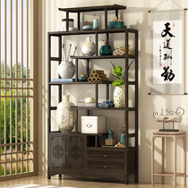 Bogu shelf Chinese-style tea shelf Shelf Tea Cabinet Dorpao swing piece Non-solid wood Antique Show Shelf Modern Brief