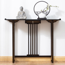 New Chinese-style porch table modern and simple entrance hall entrance gate aisle wall table Zen