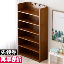 Bookshelf Shelf shelf landing solid wood childrens simple book cabinet saves space student table multi-layer storage rack home