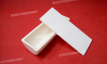 Factory direct 99 alumina semi-circle corundum boat 100*40 * 25mm with lid