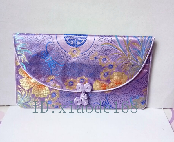 Trung Quốc phong cách du lịch Tô Châu lưu niệm siêu ba mảnh ví giấy Yunjin đặt bộ trang sức túi tiền xu ví đặc biệt ví nam đẹp