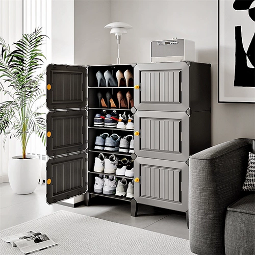 Шкаф для обуви большой емкости, домашняя дверь, 2024, простой входной шкаф, многослойный шкаф для хранения, встроенная настенная дверная коробка для обуви