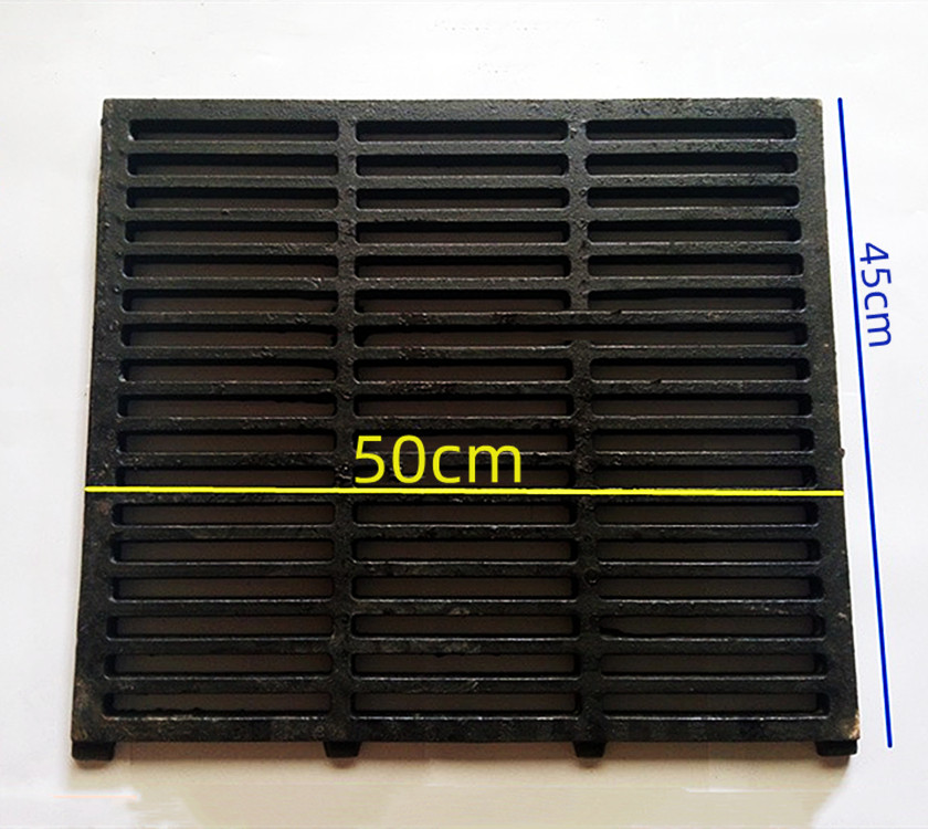 BRIGHT CHEN 50cm*45cm barbecue grille board of iron cast iron