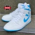 Giày bóng rổ Air Jordan 1 MID AJ1 North Carolina Blue White Blue Blue BQ6472-114 - Giày bóng rổ