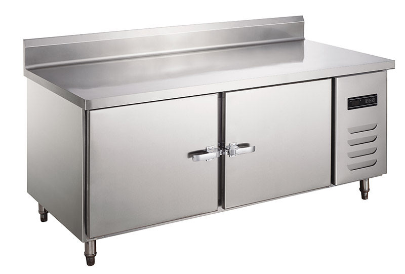 Owari D0 48L2B 1 8 m exposed copper tube backrest bench Ice cabinet Refrigerator stainless steel horizontal snow cabinet