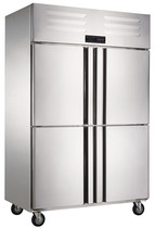 Aohua air-cooled fresh-keeping Cabinet kitchen quick-freezing freezer D1 0L4 commercial four-door air-cooled refrigerator freezer