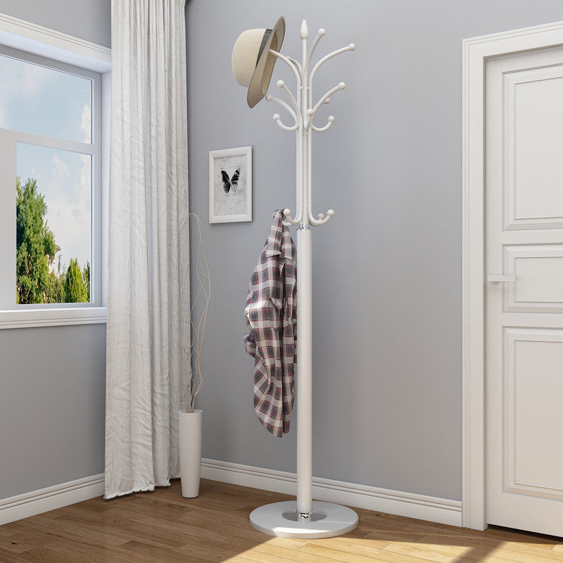 Simple modern coat rack hanger Bedroom living room household hanging clothes rack Hanging bag rack Coat rack Floor-to-ceiling foyer