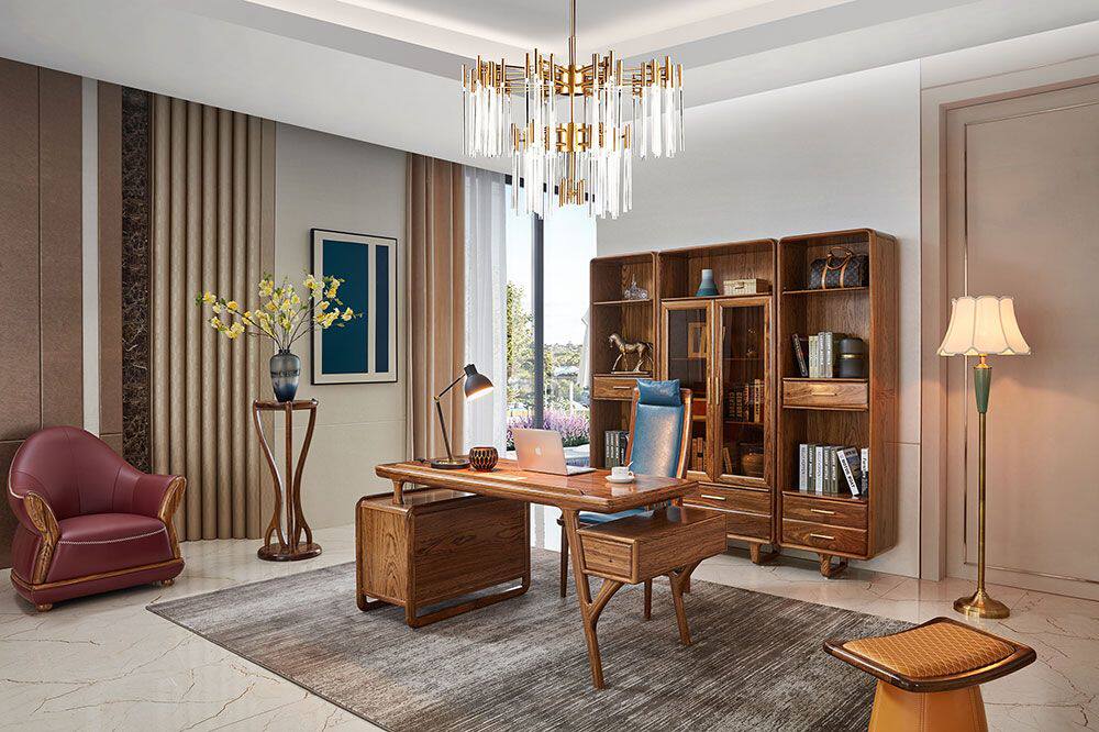 Fxu Gin Wood Desk ST008 Modern Brief About New Chinese