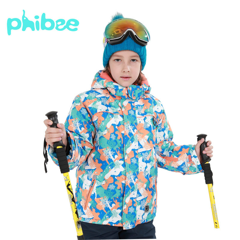 Phoebe Little Elephant Children Boy and Girl Boy Ski Costumes Warm - and - Water - proof coat