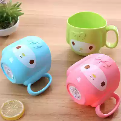 Cartoon children's toothbrush cup cute mouthwash Cup for men and women Baby Kindergarten wash cup household anti-drop cylinder Tooth Cup