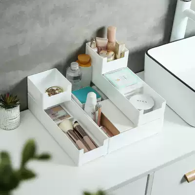 Desktop overlay dust-proof storage box Kitchen bathroom finishing box Skin care products cosmetics storage box Finishing box