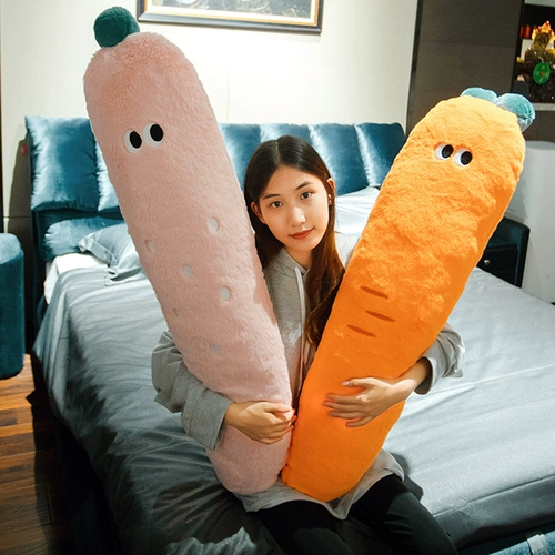 Мультяшная подушка для сна, морковная милая кукла девочка, плюшевая игрушка