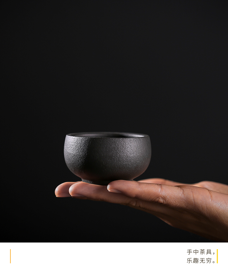 JiaXin lava rock - cup sample tea cup individual CPU master cup small round cup of kung fu tea cup mat