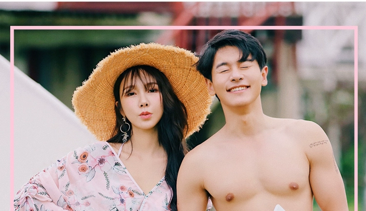 Những người yêu thích áo tắm mặc bikini ba mảnh đi biển che bụng thon gọn bảo thủ mới đi biển nam Hàn Quốc - Vài đồ bơi