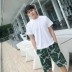 Bộ đồ bơi đôi nam nữ ba mảnh nam nóng bỏng gợi cảm bên bờ biển Hàn Quốc kỳ nghỉ mặc mới 2018 - Vài đồ bơi 	đồ đôi đi biển dep	 Vài đồ bơi