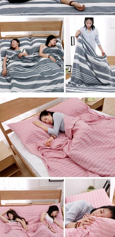 Khách sạn bẩn túi ngủ giặt bông ngủ đơn giản đôi du lịch tấm di động khách sạn chống bẩn chuyến đi kinh doanh duy nhất