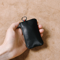 Head layer cowhide car remote control key bag cover universal multifunctional leather mens mini compact