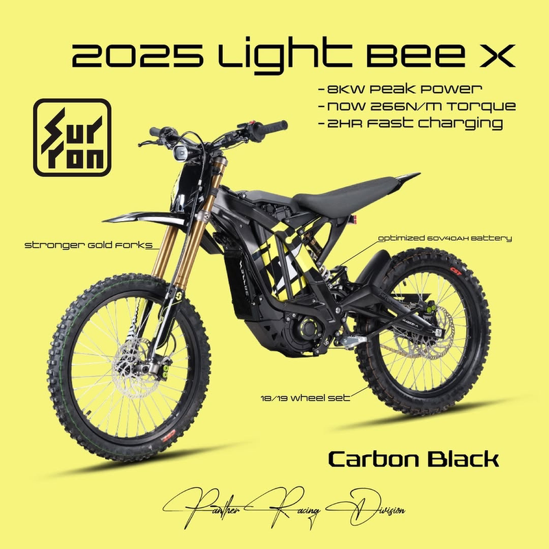 Surron 25Th Anniversary New Model Light Bee X Electric Off-Road Motorcycle Non-Road Version Two-Wheel Track Version