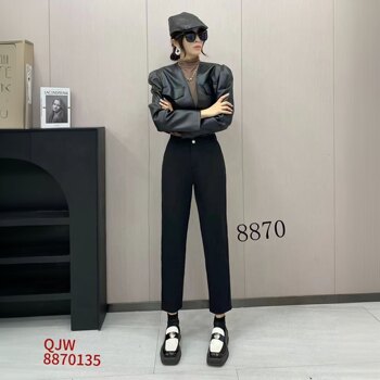 8870 thickened velvet suit pants women's 2025 winter new style slim and tall suit pants small foot pants women's pants 8870 thickened velvet suit pants women's 2025 winter new style slim and tall suit pants small foot pants women's pants