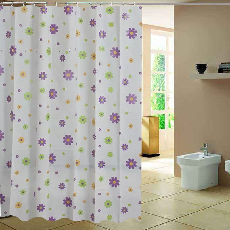 Field Garden Wind Bath Curtain Bathroom Shower waterproof and Thickened Cloth Curtain Partition Window Dressing Room Hanging Cord Fabric Windows Free