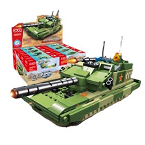 Goody 40401 99 main battle tank boy assembly small particles military building block toy model ornaments