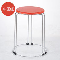 Household fashion simple fabric stool Solid wood dining table Living room economical coffee table Small stool Solid thickened steel stool