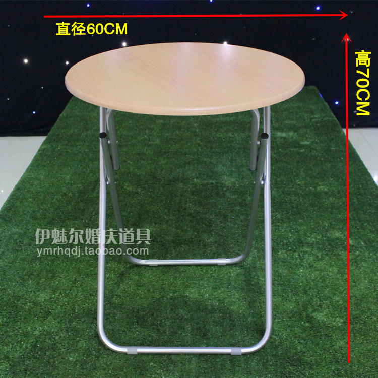 New wedding props round table square table folding table wooden round table champagne tower candlestick table welcome table stage table