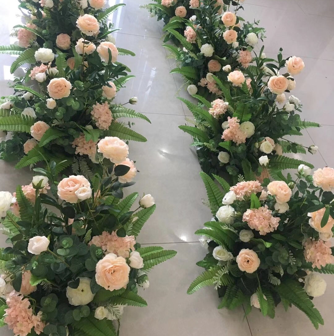 New Persian leaf potted flower foreign peony flower wedding road lead flower T stage stage flower arrangement shopping mall window flower art