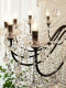 French-Style Vintage Chandelier, Black High-End Villa Living Room Egyptian Crystal Lamp, Bar Counter, Restaurant, Hotel Lobby Chandelier