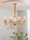 French Crystal Chandelier Living Room Lamp 2026 New Style Creative Personalized Art Bedroom Lamp Retro Dining Table Bar Lamp