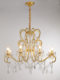 French-Style Golden High-End Bedroom Chandelier 2026 New Model Dining Room Study Crystal Chandelier American Retro Living Room Lamp