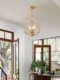 High-end entrance hall light, American corridor aisle chandelier, French retro cloakroom, crystal small restaurant lamps