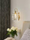 Black French-Style Bedside Wall Lamp for Bedroom 2025 New Model, Living Room Light Luxury High-End Wall Lamp, American Retro Staircase Lamp