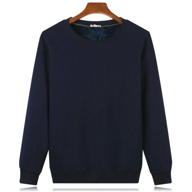 [Đặc biệt hàng ngày] cotton mùa đông cộng với phân bón XL ấm áp cộng với áo len dày nhung nam cha đáy dài áo hoodie loang màu