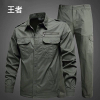 916 тонкий костюм зеленого цвета в стиле милитари