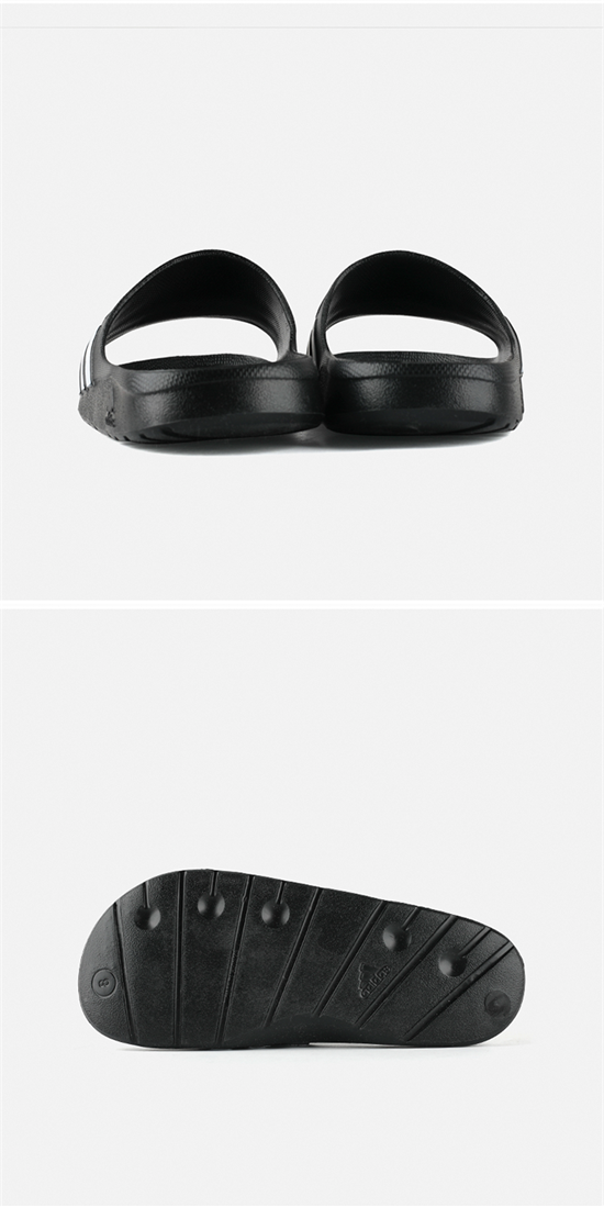 Adidas Adidas Duramo Trượt ba thanh tắm dép thể thao dép nam và nữ G15890 dép quai ngang