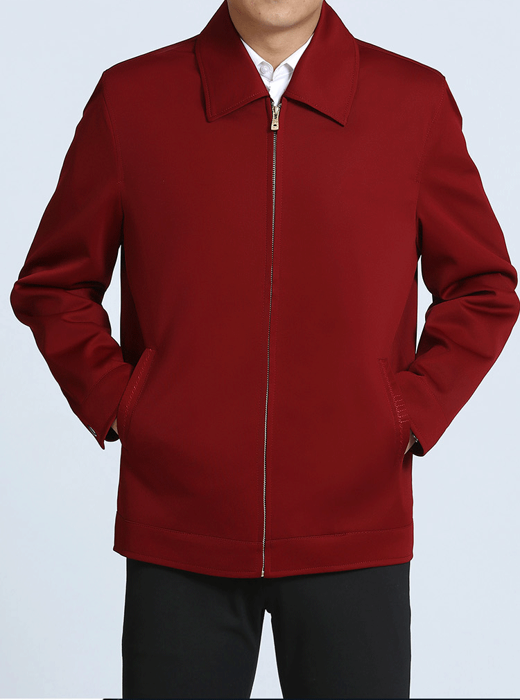 Mùa xuân 2017 cỡ lớn áo khoác giản dị nam áo khoác mỏng áo khoác trung niên áo khoác lửng cha mặc bomber nam