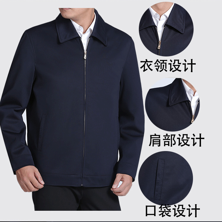 Mùa xuân 2017 cỡ lớn áo khoác giản dị nam áo khoác mỏng áo khoác trung niên áo khoác lửng cha mặc bomber nam